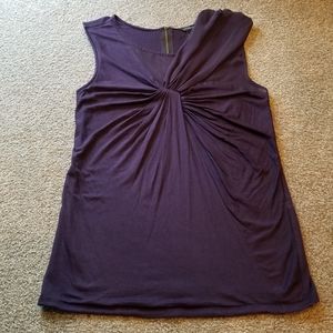 Ann Taylor Asymmetrical Drape Sleeveless Top M